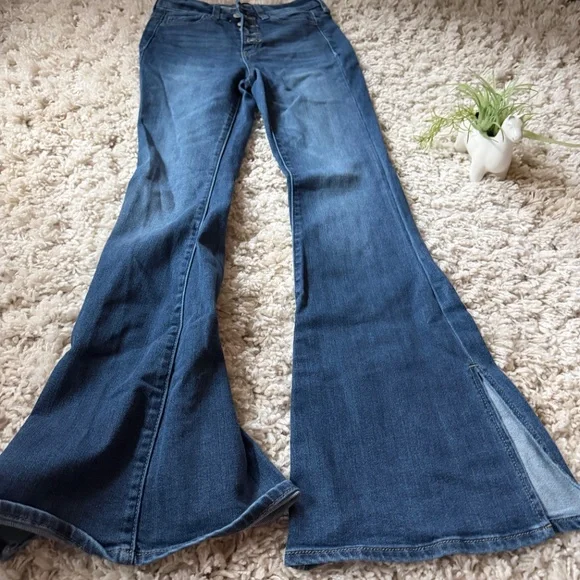 Chic denim SO Denim vintage y2k denim women’s cute fitted Flare Jeans jeans. Per - Picture 6 of 8